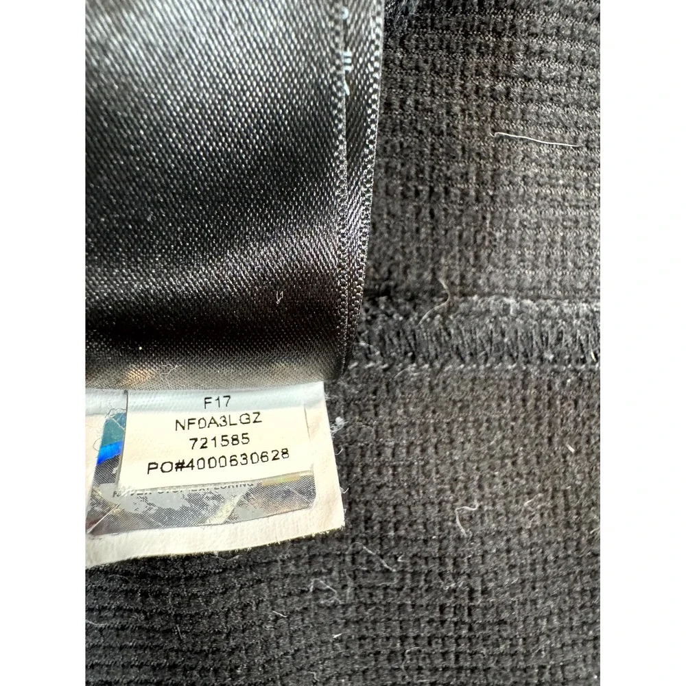 The North Face Ridgewall Soft Shell Vest Mens Large Gray Full Zip Embroidered
